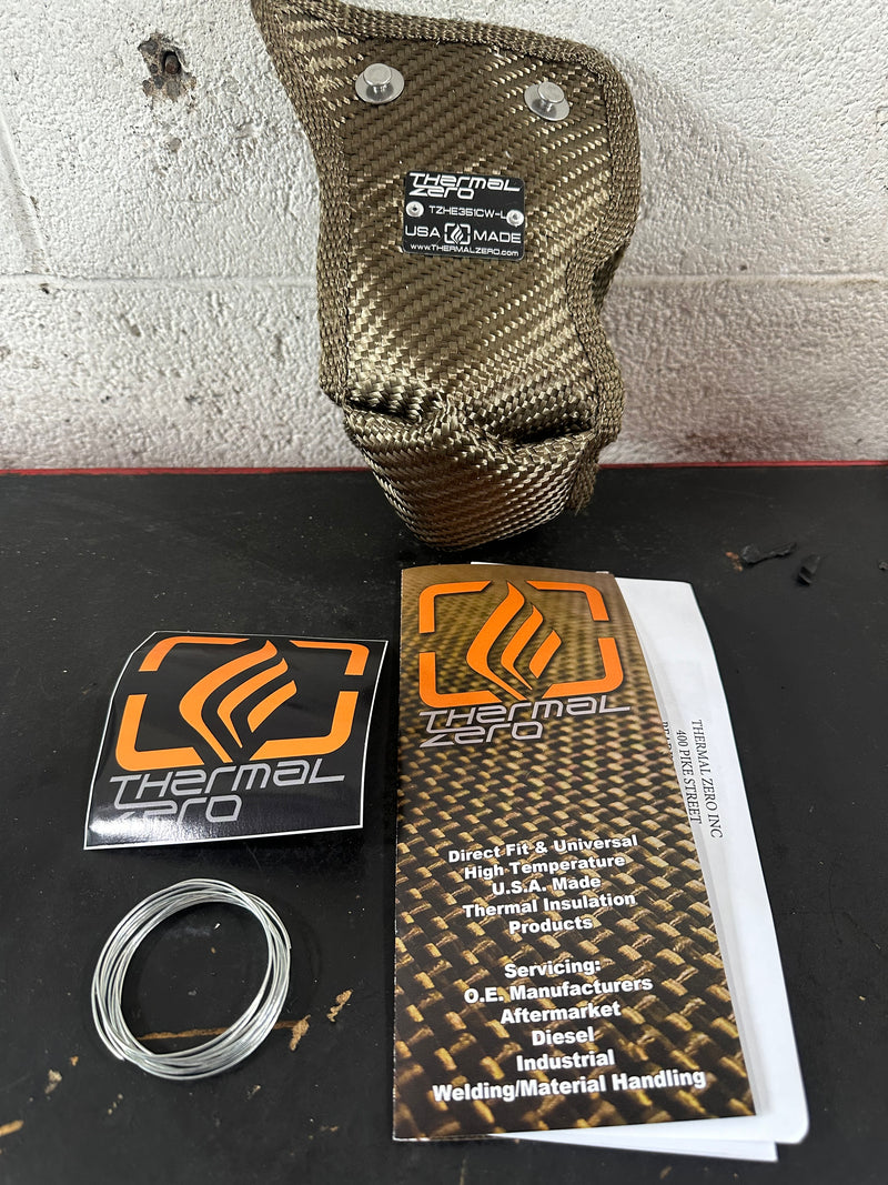 Turbine housing blanket for t3 chargers-1